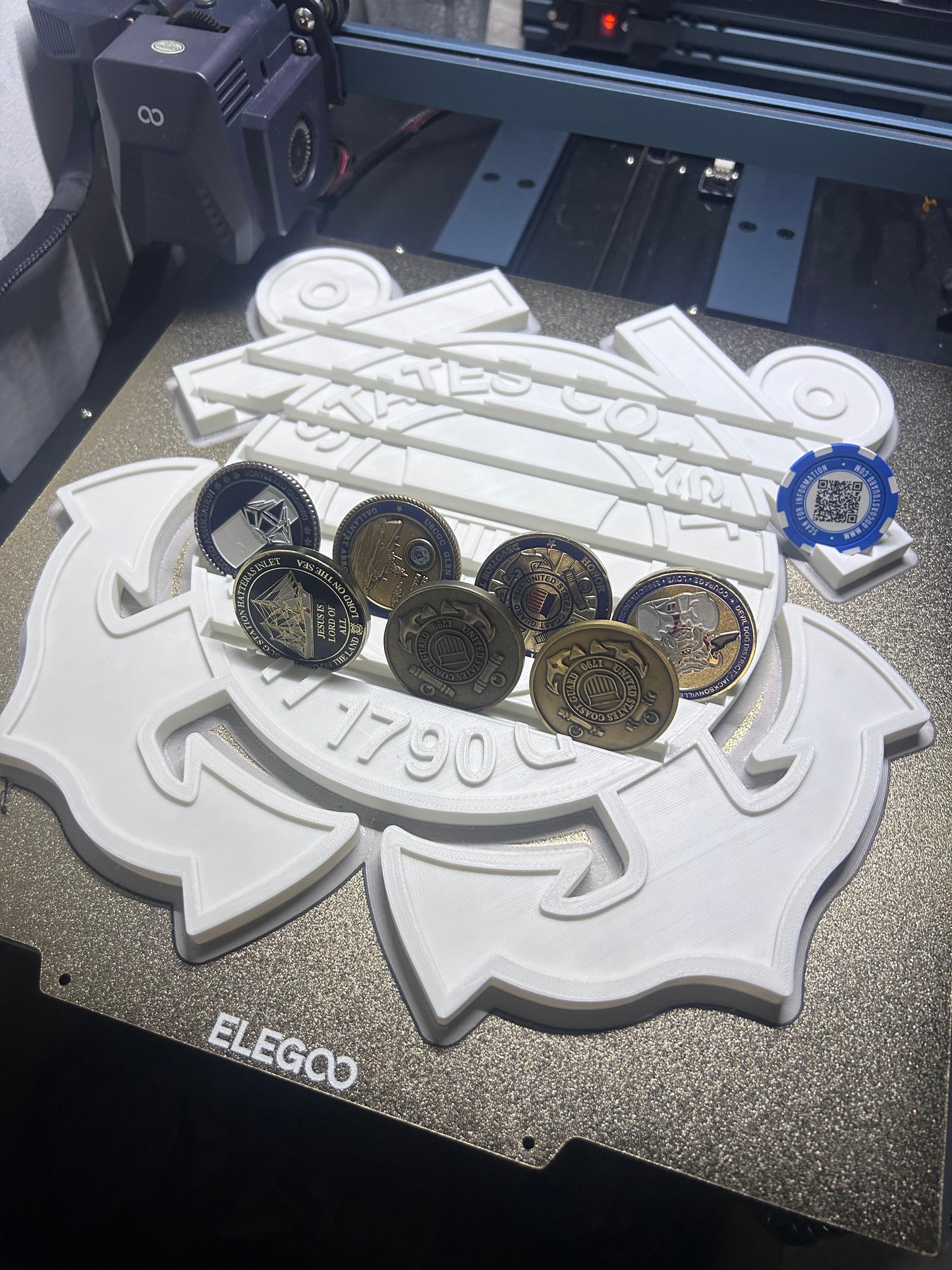 USCG Logo Challenge Coinholder