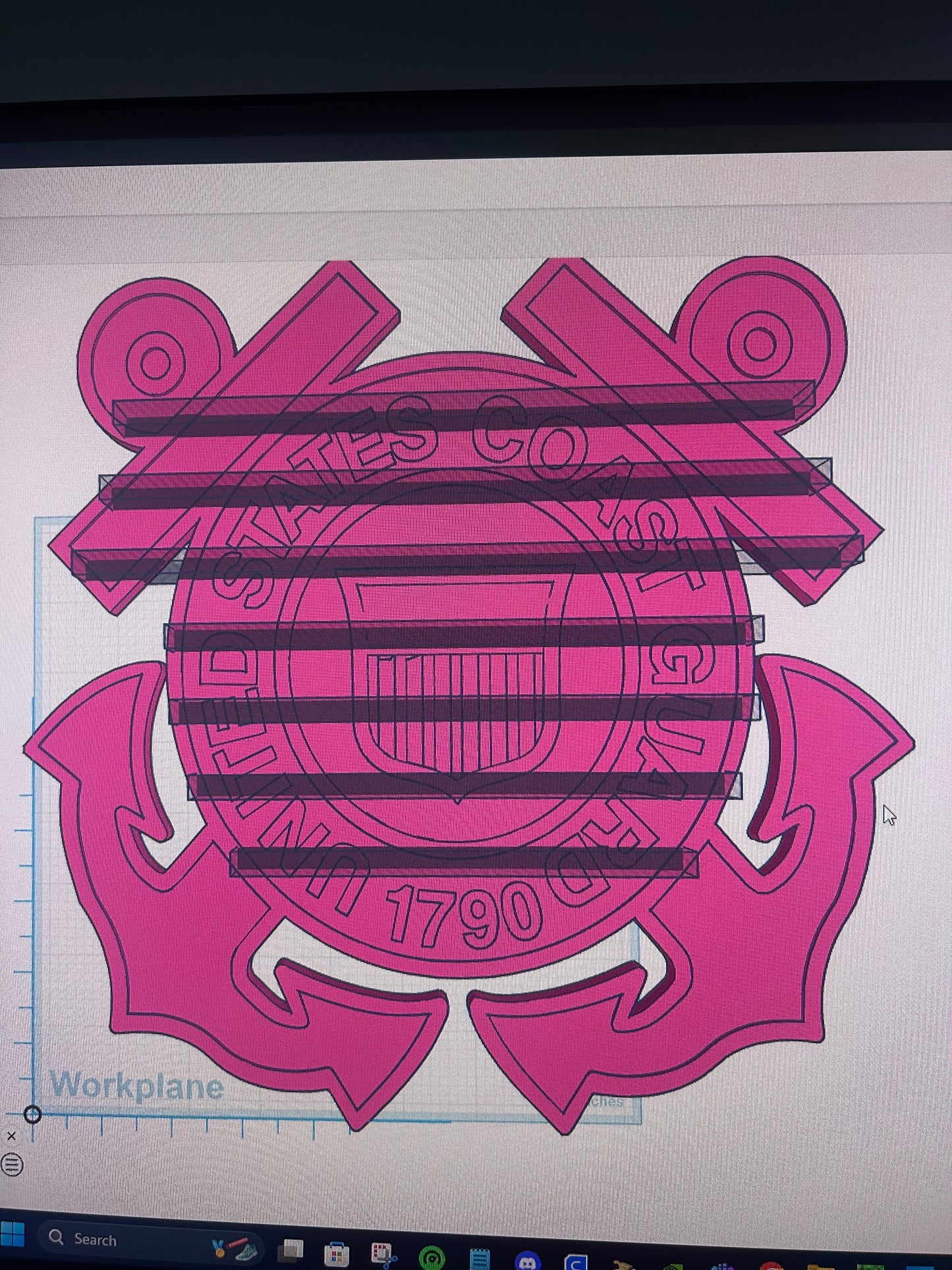 USCG Logo Challenge Coinholder