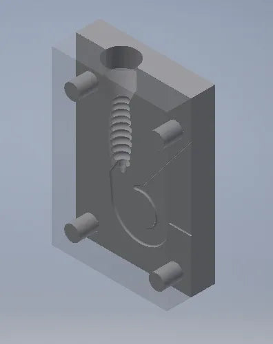 3" Fishing Grub Mold