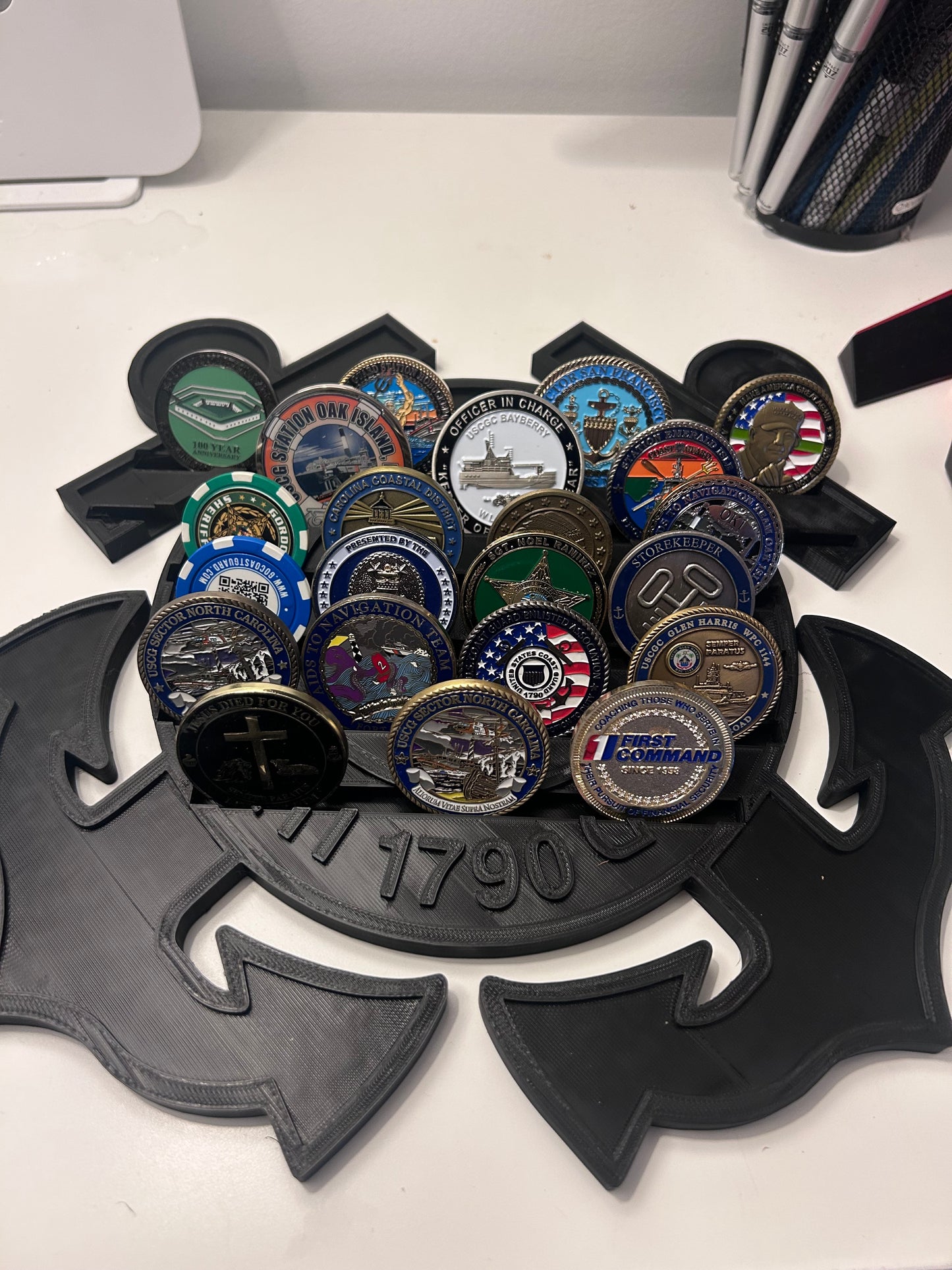 USCG Logo Challenge Coinholder