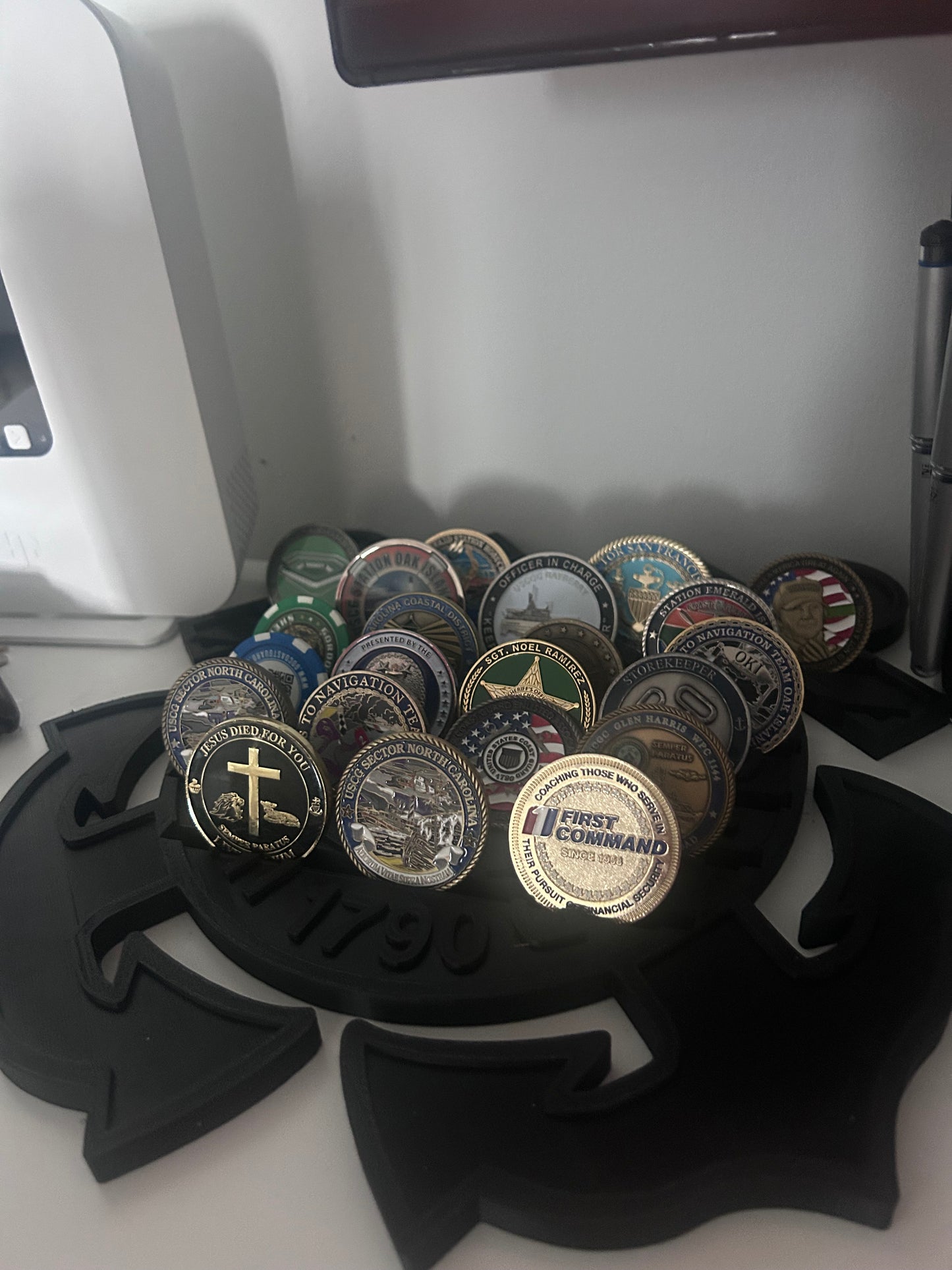 USCG Logo Challenge Coinholder
